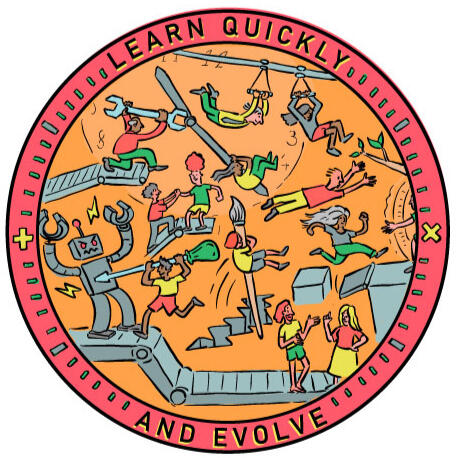 Plus X Learn Sticker